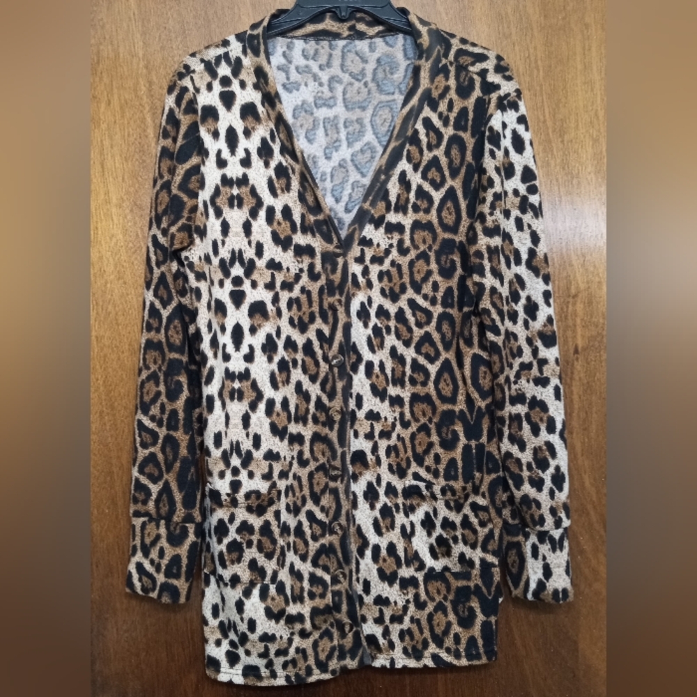 Leopard Print Women's Sweater